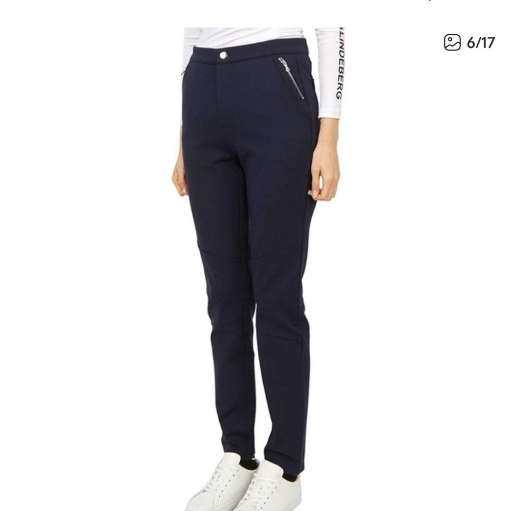 G/FORE Black stretch trouser w zippers Women's spring summer golf apparel 10